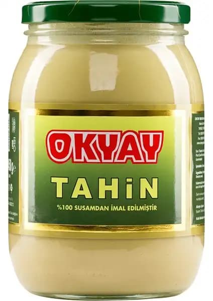 Tarsus Yöresel Okyay Kavanoz Tahin 1450 G Doğal ve Lezzetli Sağlıklı Alternatif
