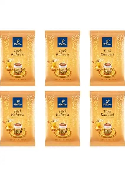 Tchibo 100 Gr Türk Kahvesi 6'lı Paketle Geleneksel ve Aromatik Kahve Keyfi