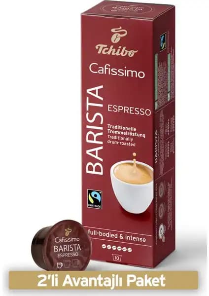 Tchibo Cafissimo Barista Espresso Kapsül Kahve 20 Adet Yoğun Aromalı ve Kolay Kullanımlı