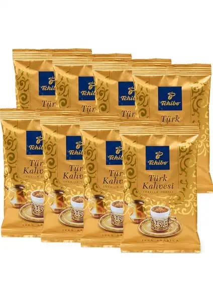 Tchibo Türk Kahvesi 100 Gr - 8 Paketle Geleneksel ve Kaliteli Kahve Keyfi