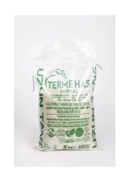 Terme Has Uzuntane Yerli Pirinç 5 Kg - Geleneksel ve Kaliteli Türk Pirinci