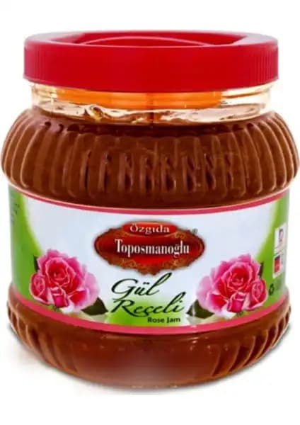 Toposmanoğlu Naturel Gül Reçeli: Doğal ve Yüksek Kaliteli Gül Aromalı Reçel