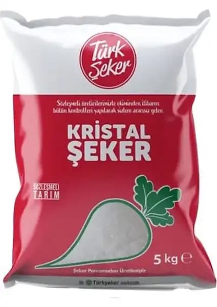 Türk Şeker Kristal Şeker 5 kg ile yüksek kalite ve pratiklik sağlayan tatlandırma çözümü