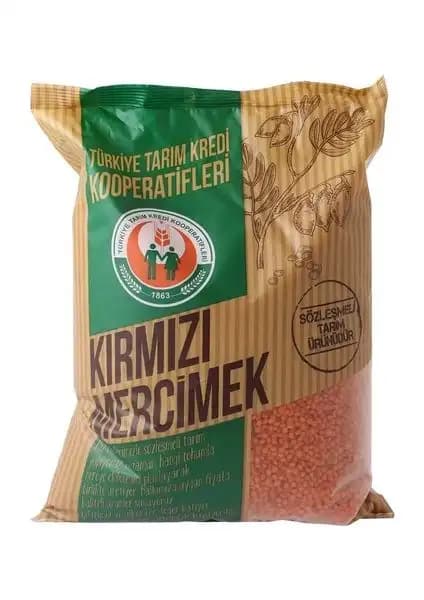 Türkiye Tarım Kredi Kırmızı Mercimek 2.5 Kg Doğal ve Güvenilir Beslenme Seçeneği