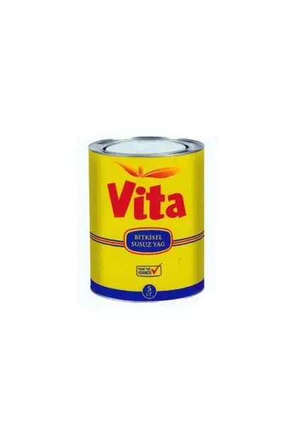Vita Susuz Margarin 5 Litre Teneke Kutu – Çok Amaçlı ve Dayanıklı Mutfak Malzemesi