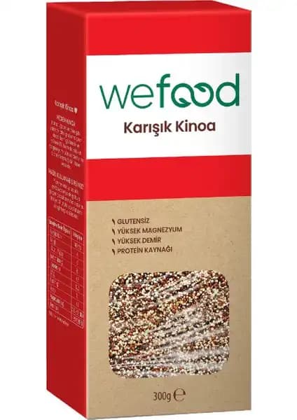 Wefood Karışık Kinoa 300 Gr Sağlıklı ve Çok Yönlü Beslenme Alternatifi