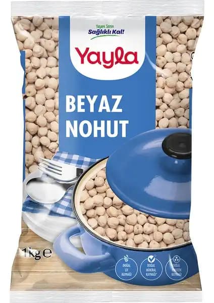 Yayla Beyaz Nohut 1 Kg: Sağlıklı ve Lezzetli Bakliyat Seçeneği