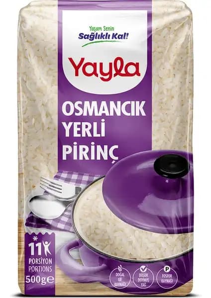 Yayla Osmancık Yerli Pirinç 500 Gr Doğal ve Çok Yönlü Kullanım İçin Kaliteli Pirinç