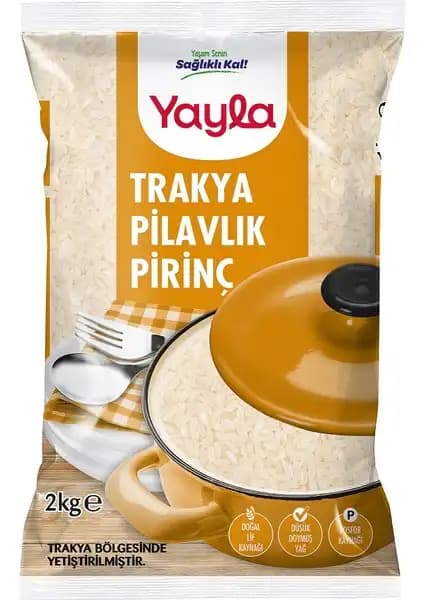 Yayla Trakya Pilavlık Pirinç 2 Kg – Kaliteli ve Doğal Pilavlık Pirinç Seçeneği