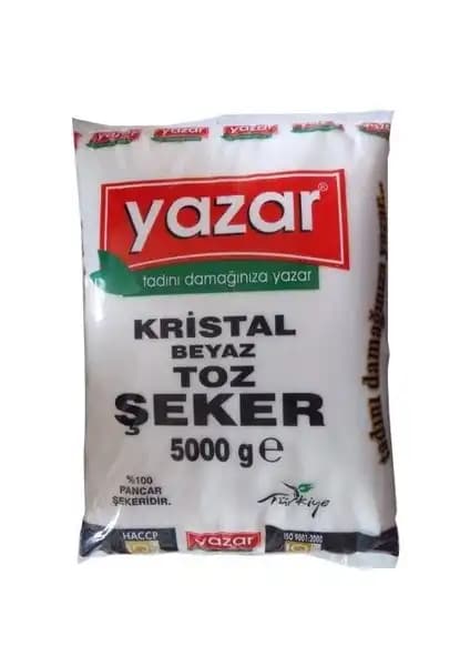 Yazar Toz Şeker 5 Kg: Yüksek Kalite ve Pratik Kullanım İle Mutfaklarınız İçin Ideal