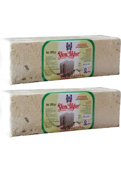 Yeni Uğur Antep Fıstıklı Tahin Helvası 500g doğal ve lezzetli geleneksel Türk tatlısı