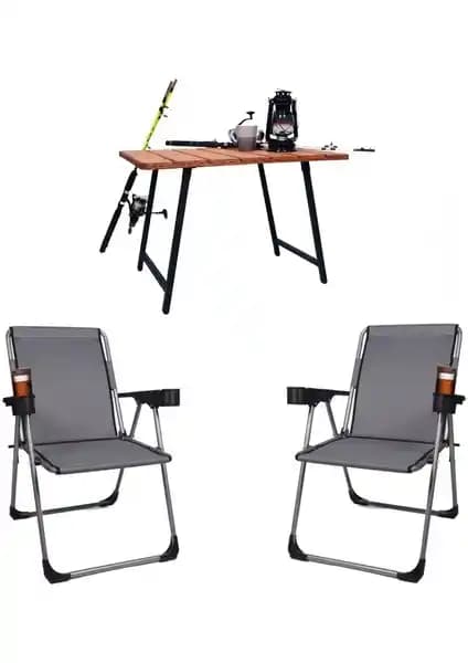 Alin Metal 2’li ve 4’lü Taşıma Kapasiteli Kamp Sandalyesi ve Ahşap Masa Seti Karşılaştırması