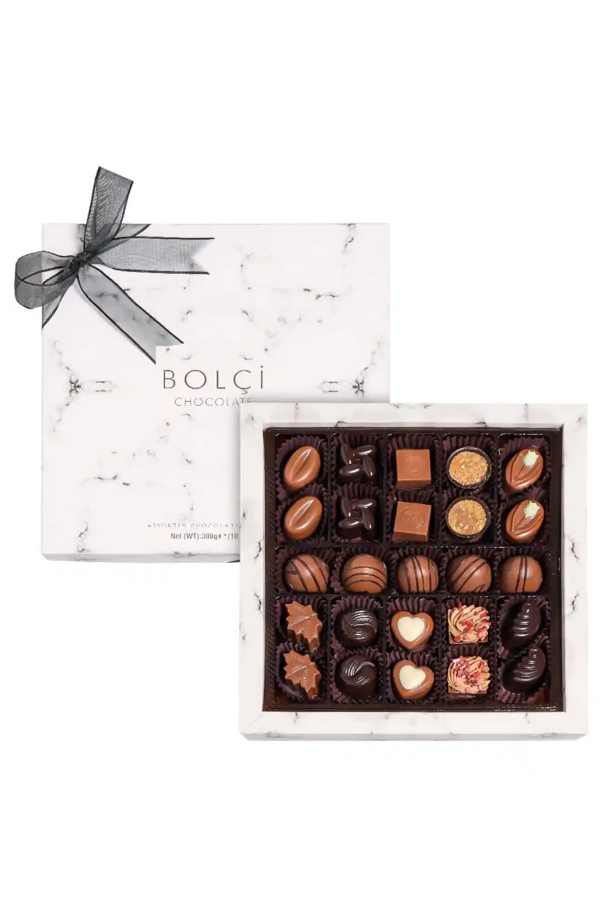 Bolçi Miracle Spesiyal Çikolata Kutu 308g: Sütlü ve Bitter Çikolata Dengeli İçerik