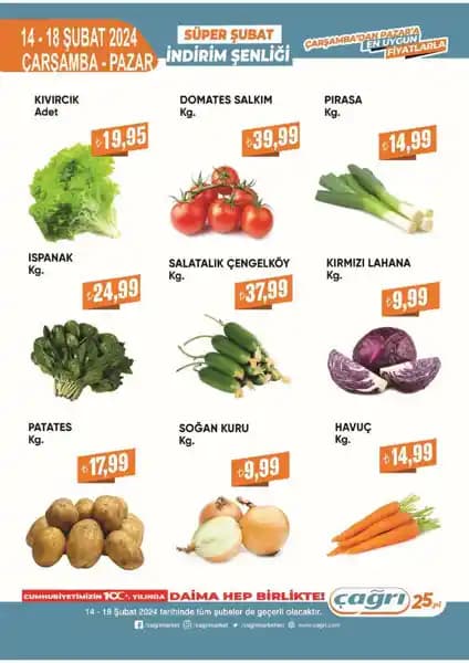 Çağrı Market Fiyat Listesi Yerine Amerika Kaynaklı Deniz Ürünleri Hediye Paketleri ve Online Satışlar