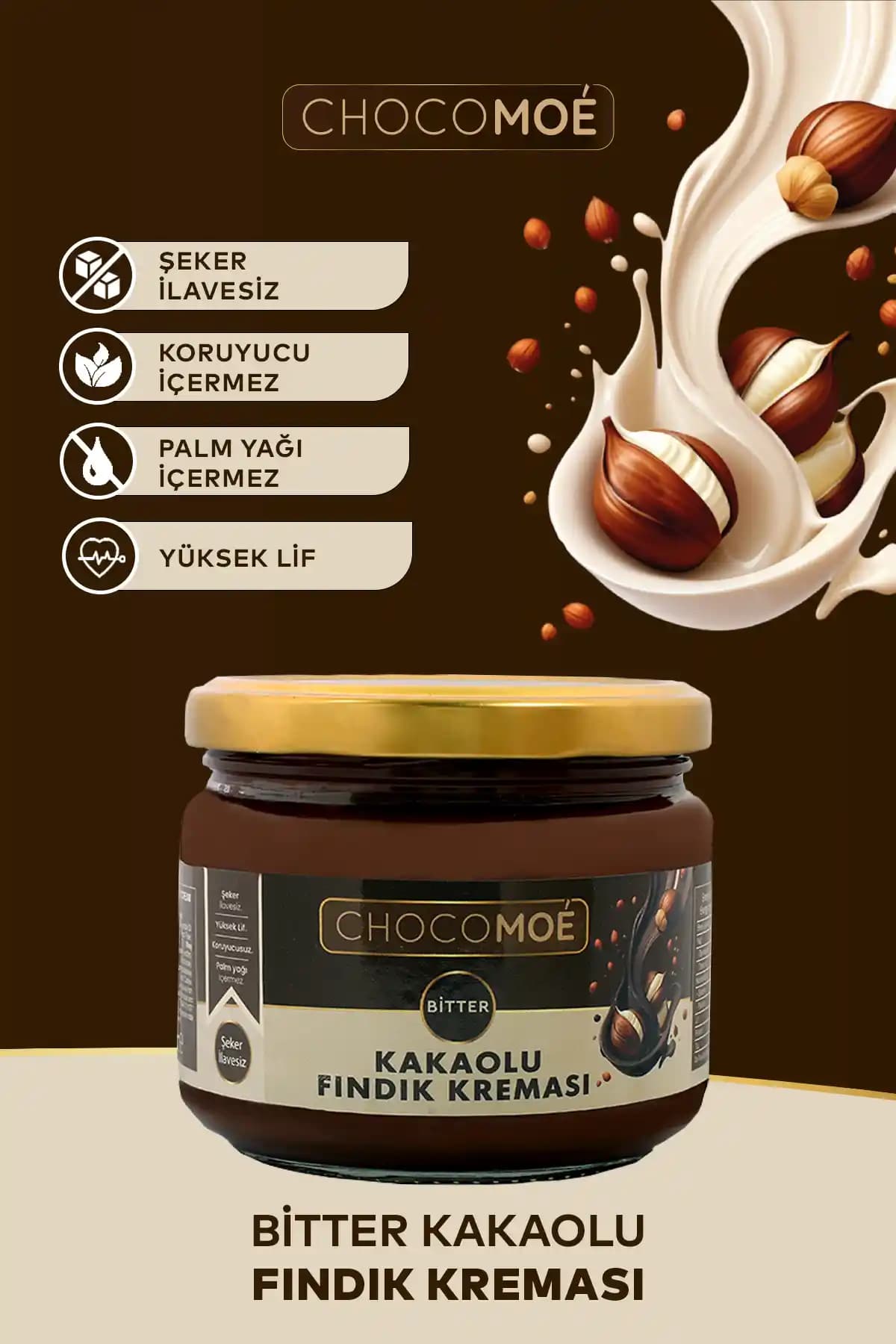 ChocoMoe Bitterli Fındık Kreması için kapsamlı profil ve duyusal çözümleme