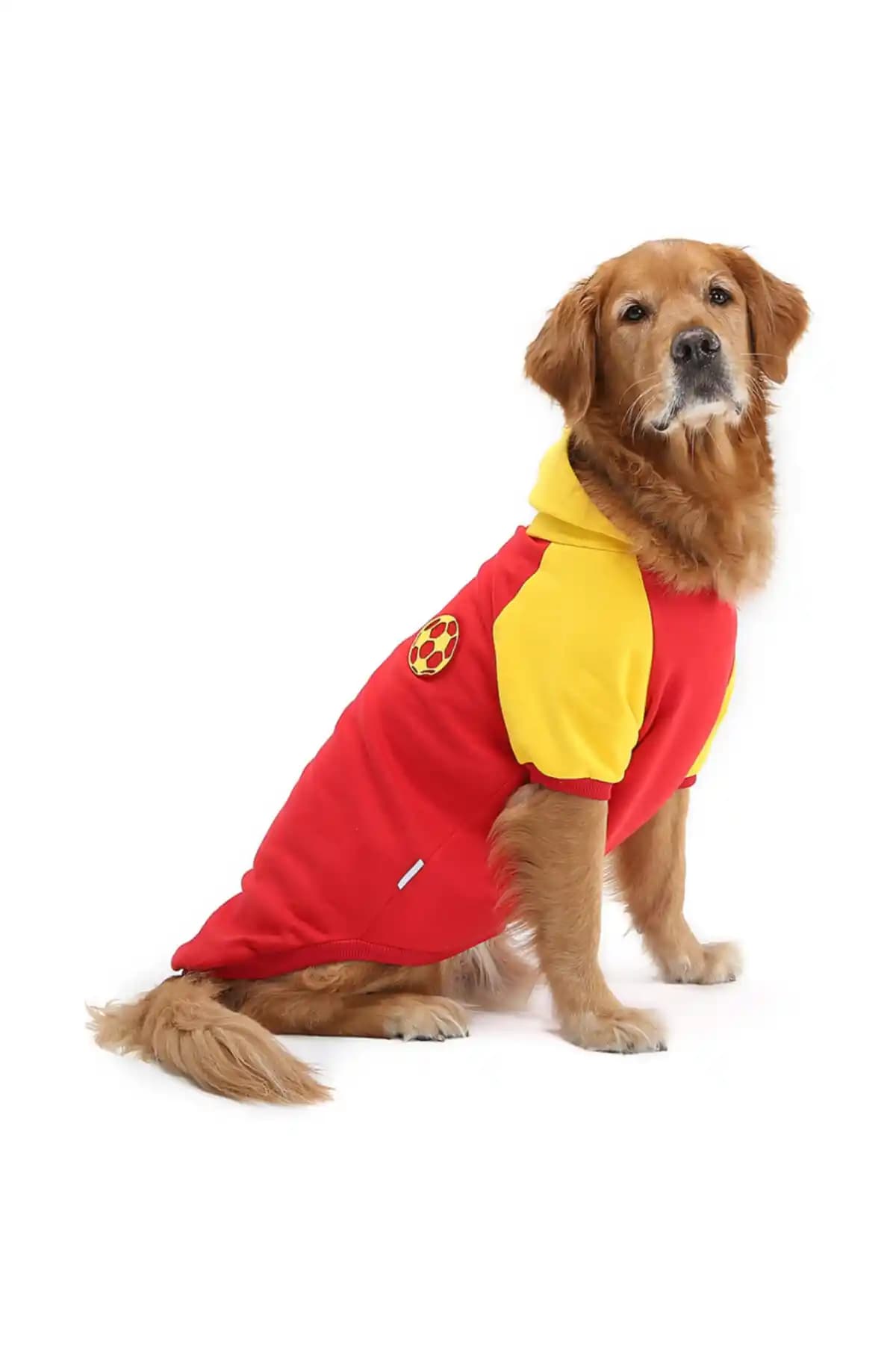 DOGİ&DOG Büyük Irk Ball Red Taraftar Köpek Kıyafeti: Kış İçin Sıcak ve Konforlu Üst Giyim