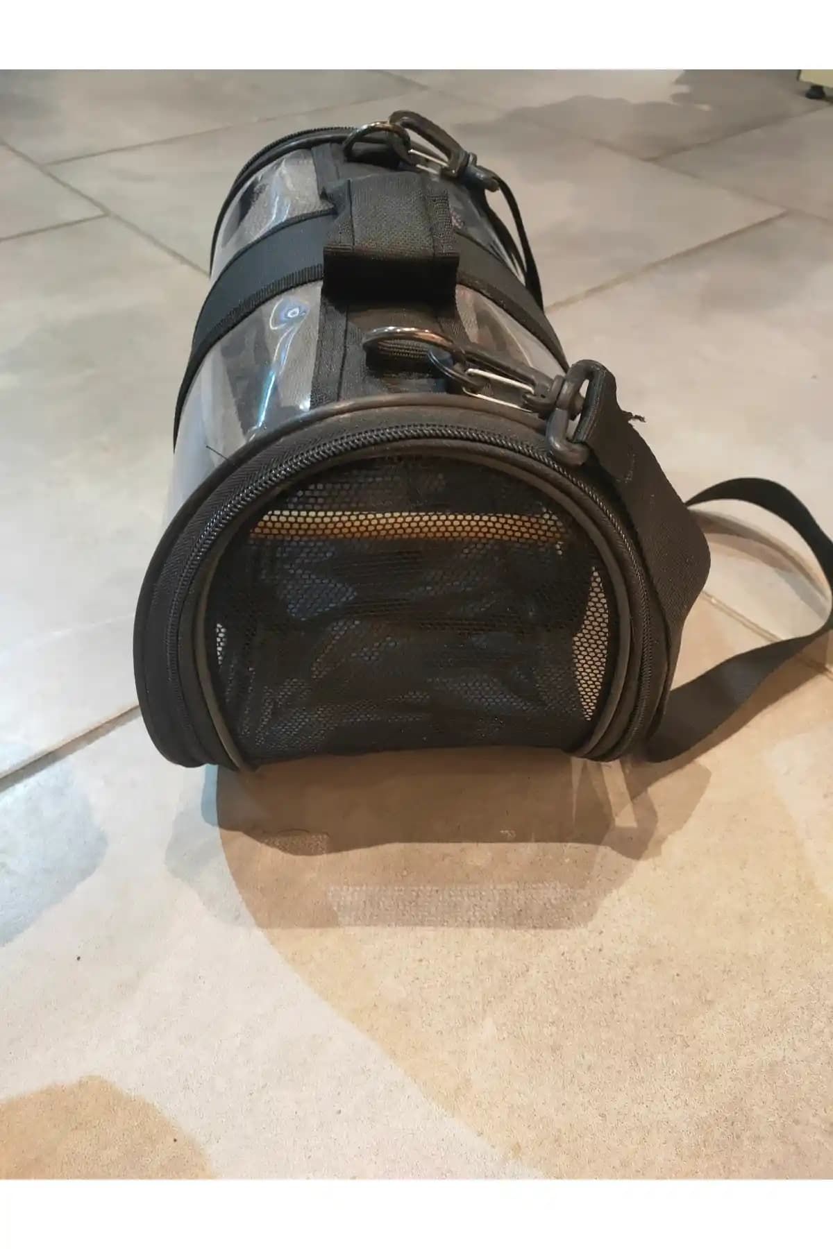 ENS PLASTİK Kuş Taşıma Çantası Tünekli Orta Boy 30x22x20 cm Siyah – Güvenli Seyahat