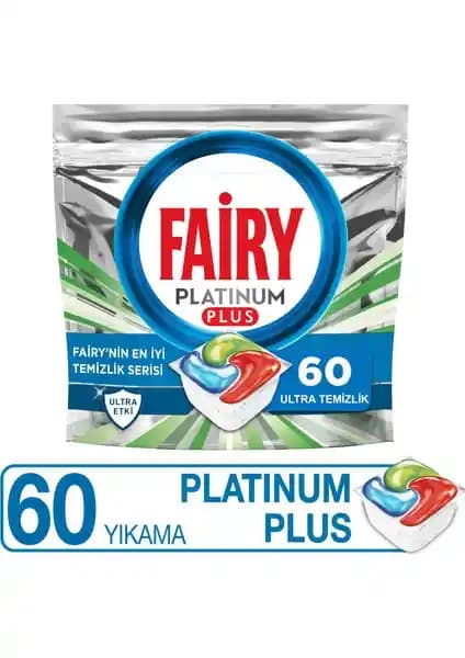 Fairy Platinum Plus Ultra: 60 Yıkama Kapasiteli Tablet ile Yüksek Temizlik Deneyimi