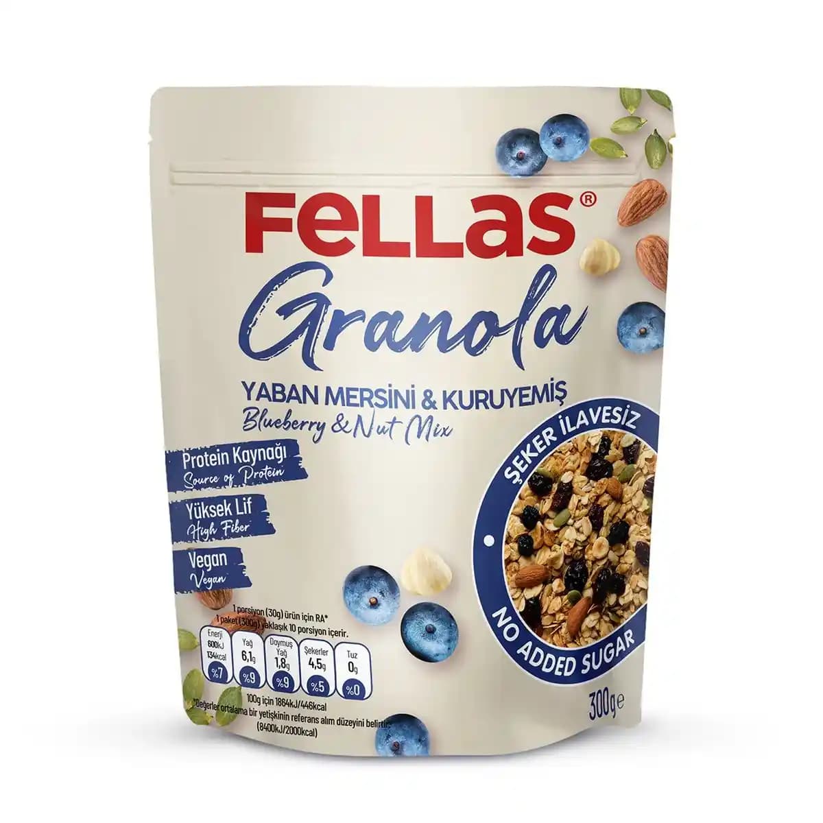 Fellas Yaban Mersinli: Katkısız ve Glutensiz Sağlıklı Atıştırmalıklar 2015'ten Beri