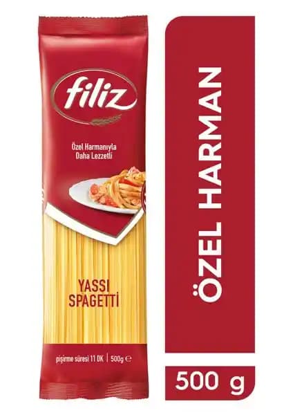 Filiz 500 g Yassi Spagetti: Sade Aroma ile Her Sos İçin Uyum ve Şık Sunumun Anahtarı