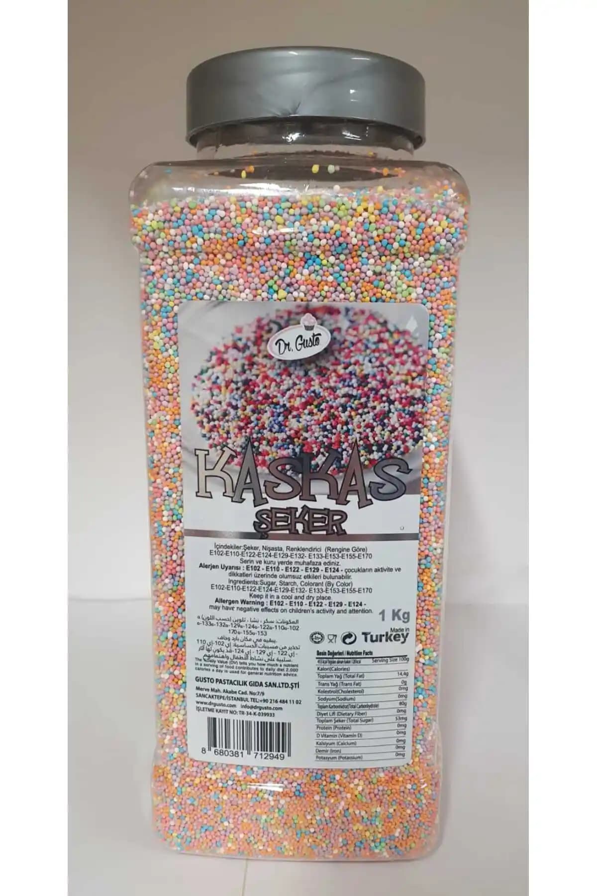 Gusto KASKAS Şekeri GUSTO 1KG – Yerli Üretim, Aile Boyu Kullanıma Uygun Tatlı Şeker