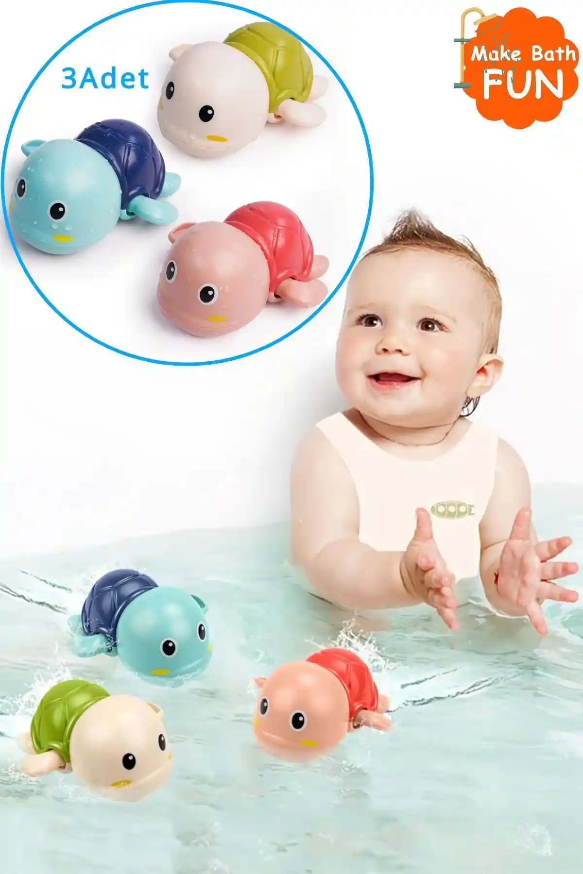 Manuel Kurmalı Kaplumbağa ile Banyoda Eğlence: Güvenli Su Oyunu ve Bağımsız Oyun Deneyimi