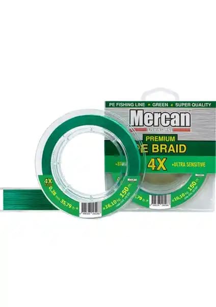 Mercan Pe Örgü Premium 4x Misina ile derin sularda atış hassasiyeti ve ömürlü performans