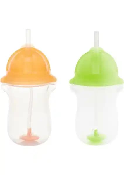 Munchkin Tıklama Kilitli Uçlu Alıştırma Bardakları Karşılaştırması: 12ay+296 ml ile 6AY+207 ml