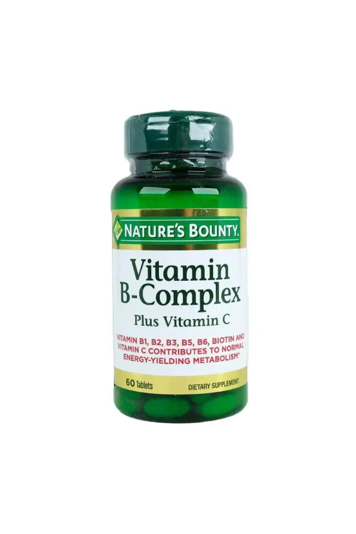 Nature's Bounty B-Kompleks ve C Vitaminli 60 Tablet: Yetişkinler için multivitamin desteği