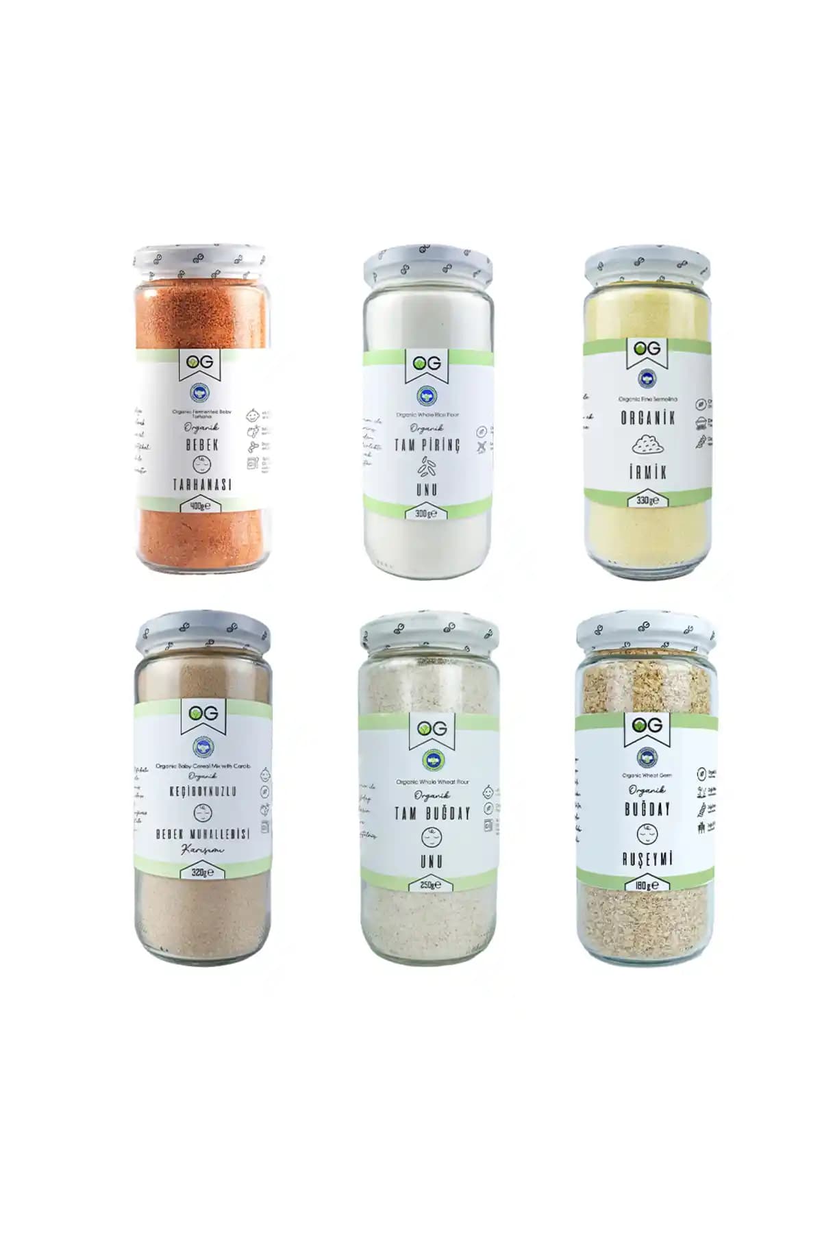 OG Natural organik bebek ek gıda seti +8 ay için güvenilir çok bileşenli içerikler sunar