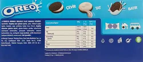 Oreo'nun İçindekileri Hakkında Bilgi Eksikliği ve Mevcut Veri Sınırlılıkları
