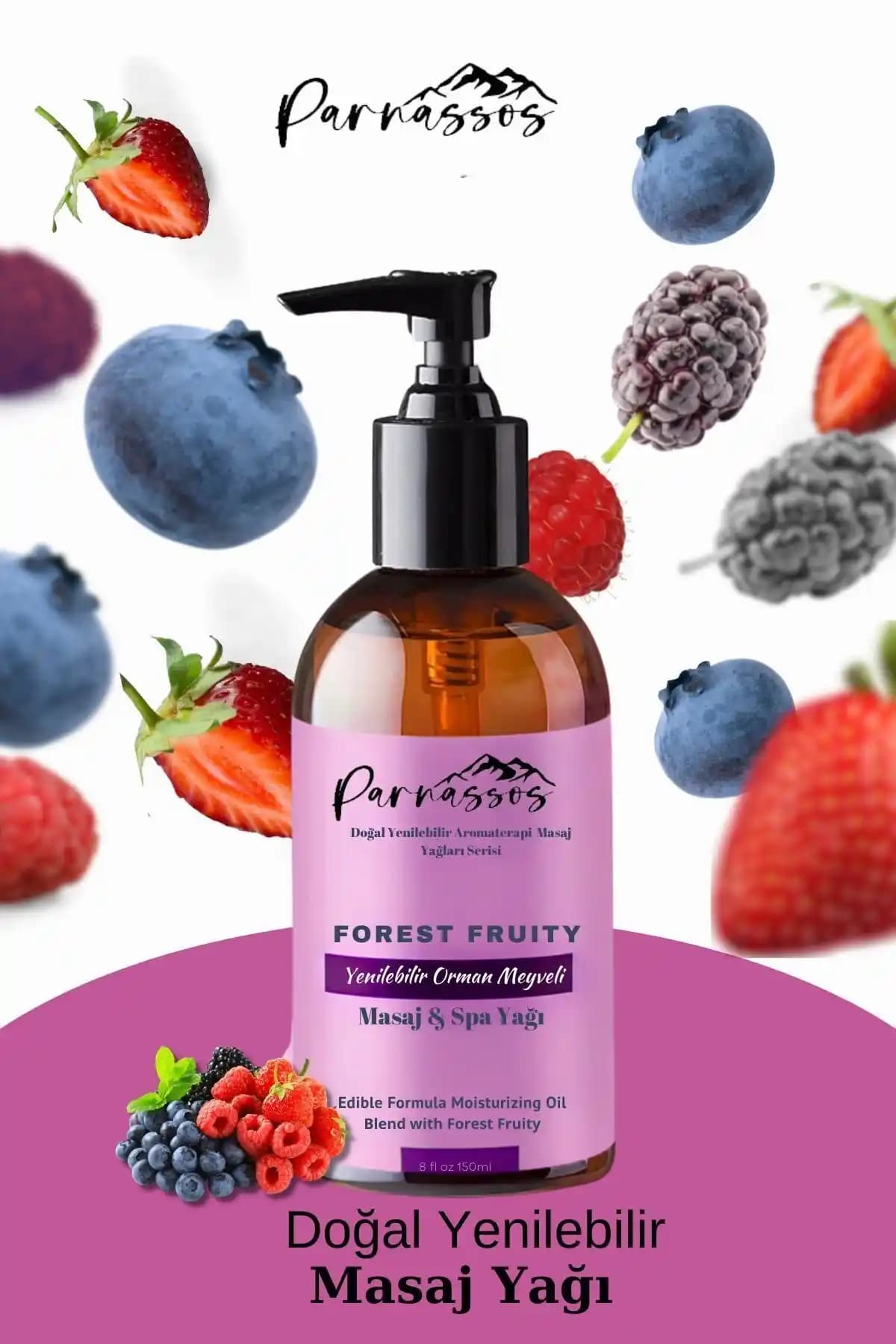 Parnassos Orman Meyveli Aromaterapi Masaj Yağı 150 ml – Rahatlatıcı ve Nemlendirici