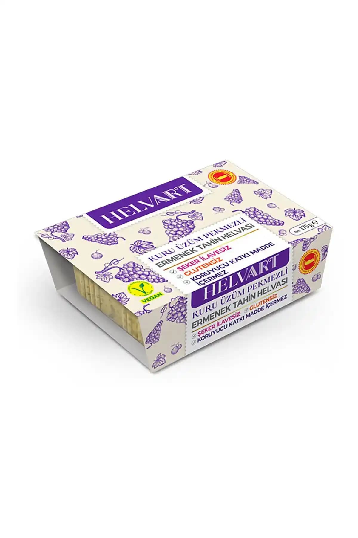 Pol's Helvart Kuru Üzüm Pekmezli Tahin Helvası: Şeker İlavesiz, Glutensiz ve Vegan