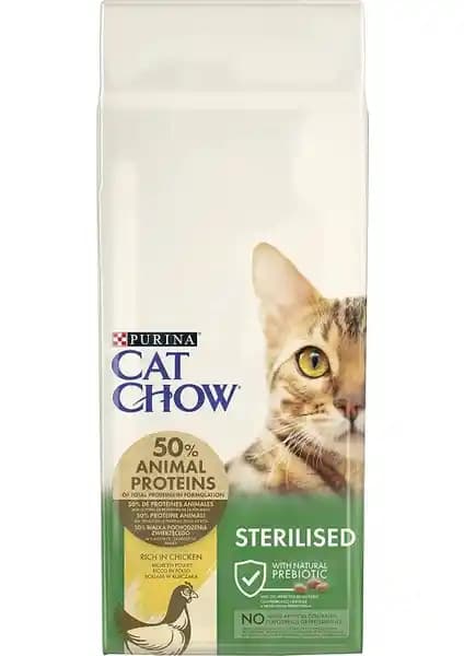 Purina Cat Chow Tavuklu Kedi Maması 15 kg: Kısırlaştırılmış Kediler için Dengeli Proteinli Kısım