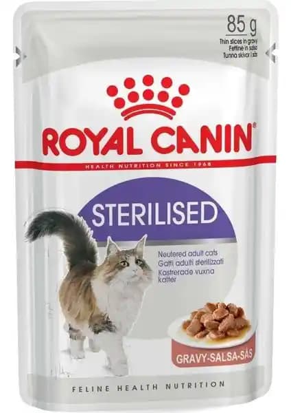 Royal Canin Gravy Sterilised Kedi Maması 85 g: Üriner Sağlık ve Kilo Kontrolü İçin Konserve