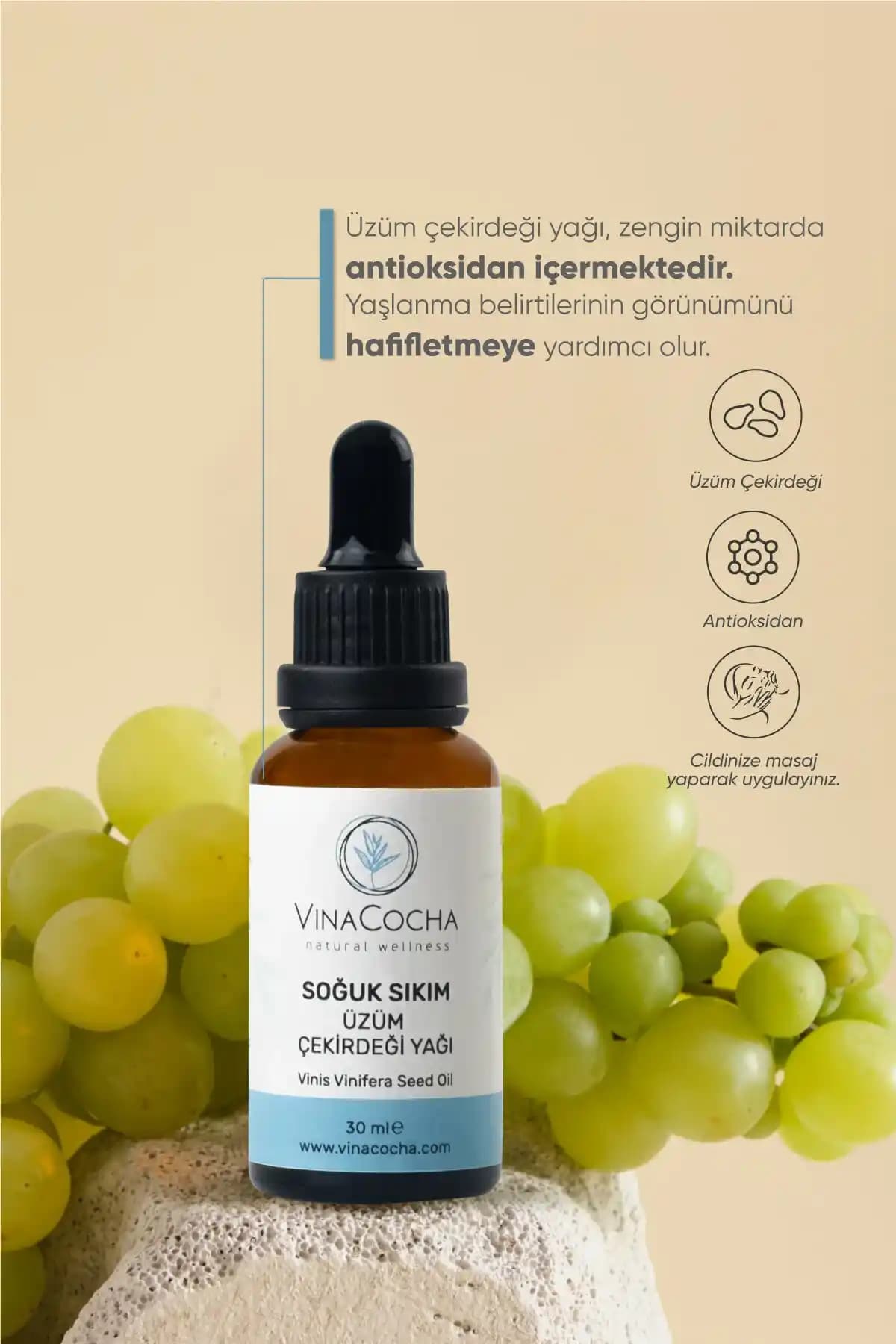 Soğuk Sıkım Üzüm Çekirdeği Yağının Doğal ve Antioksidan Özellikleri