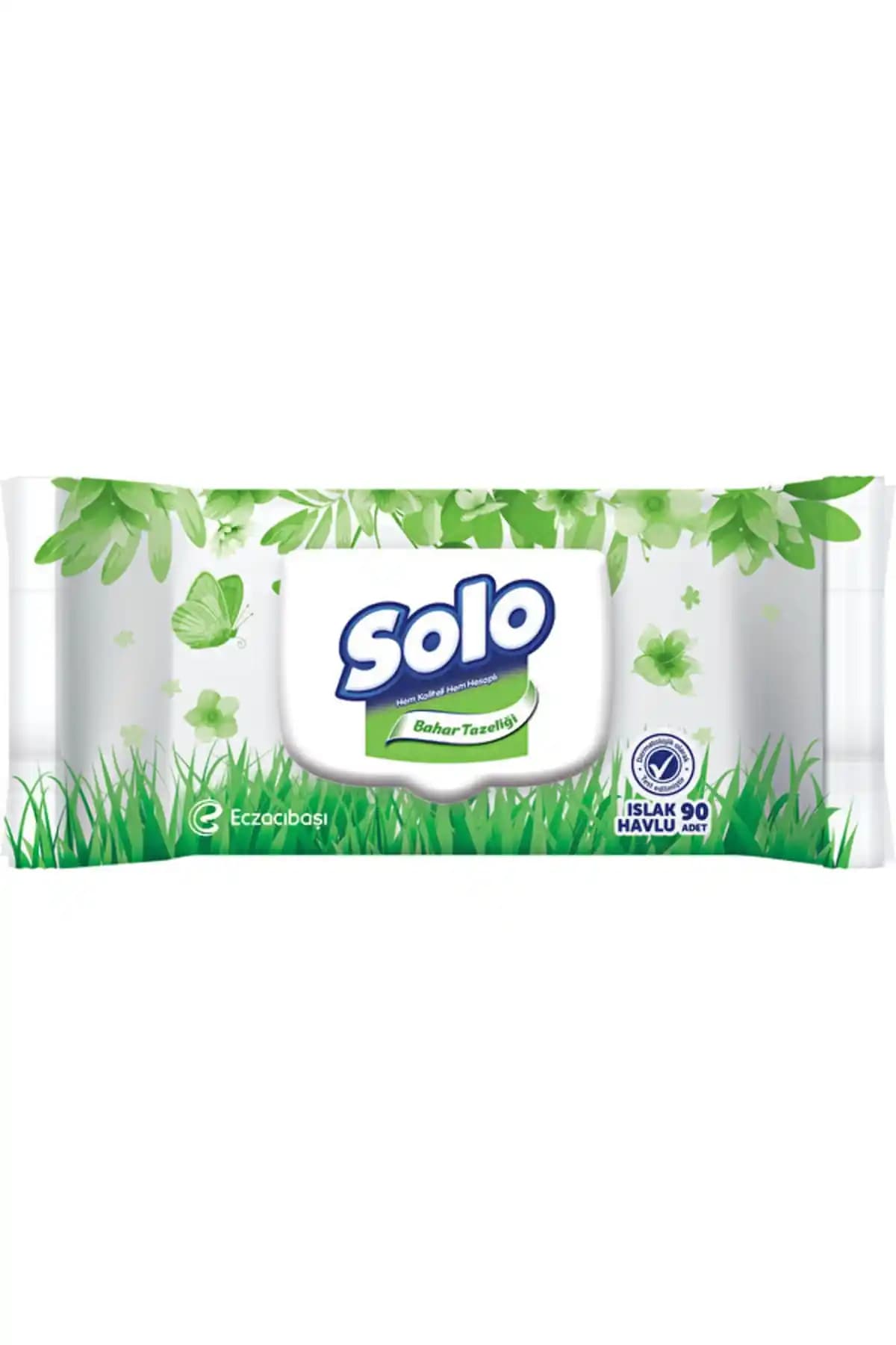 Solo Islak Havlu Bahar Tazeliği 90'lı: Türkiye Menşei ve İz Bırakmayan Temizlik Özellikleri