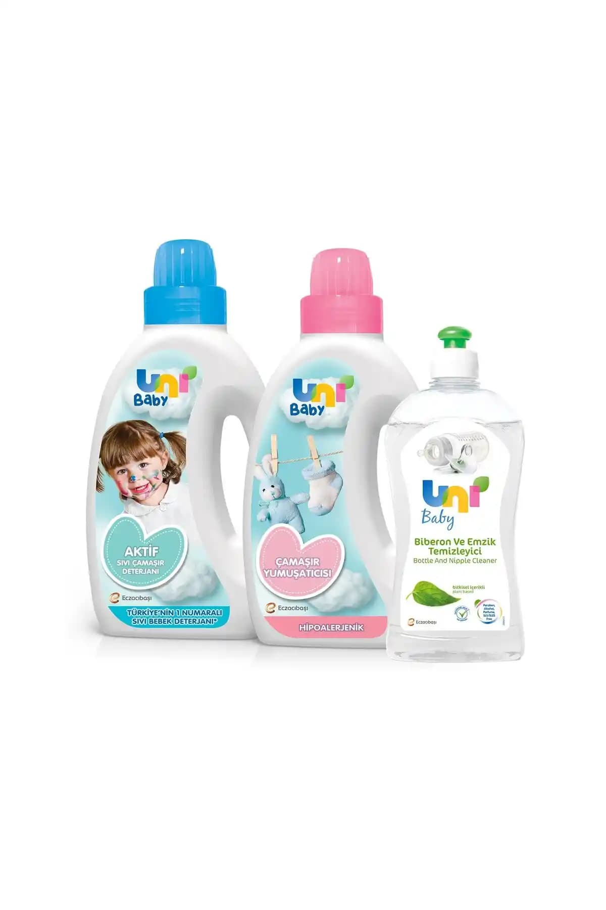 Uni Baby Avantajlı Temizlik Seti: Bebek Bakımında Lekesiz Temizlik ve Hijyen İçin Üçlü Paket