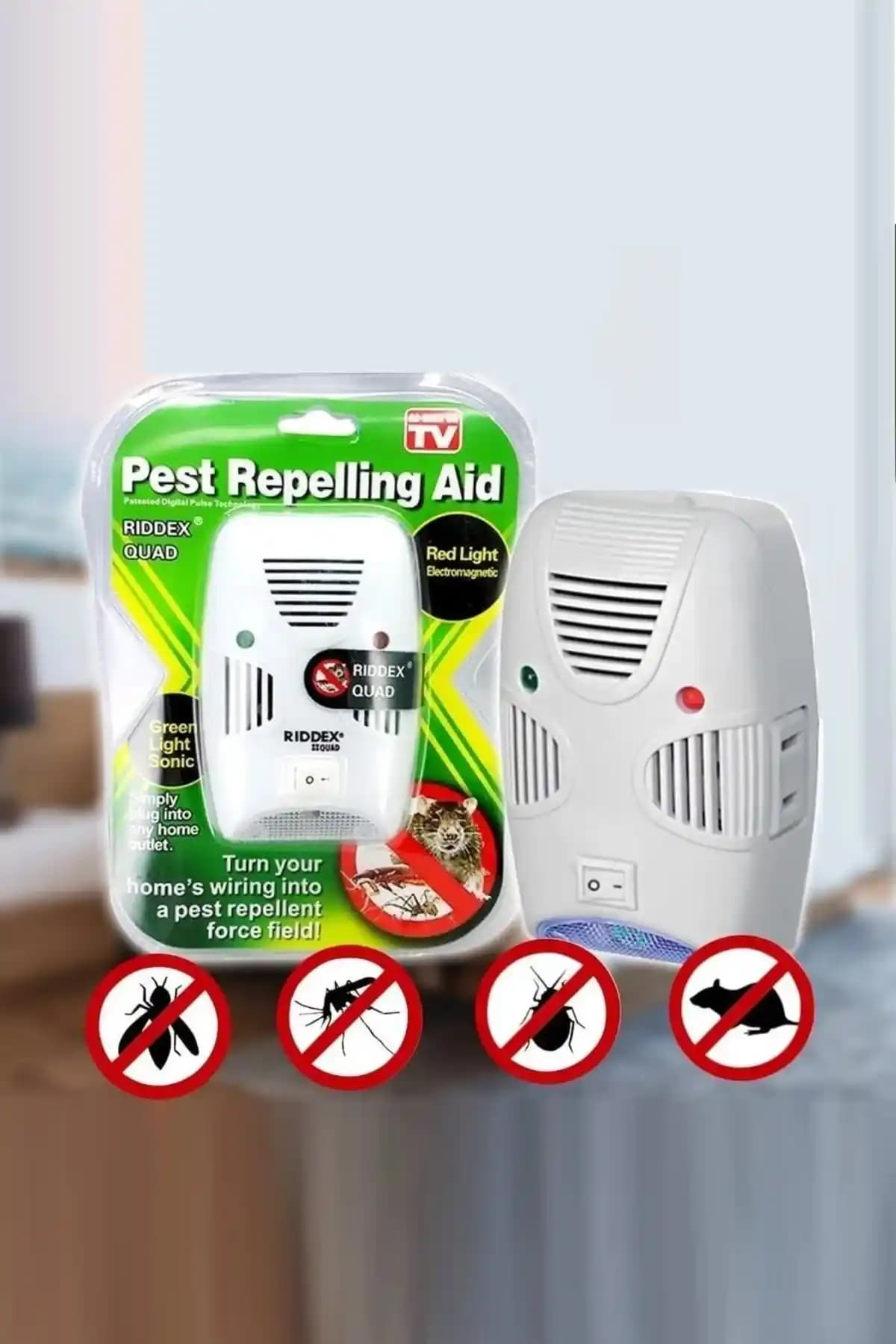 Uniquem Riqqex Quad XLF103 Ultrasonik Haşere Kovucu: Ev İçin Dokunmatik, İçermeyen