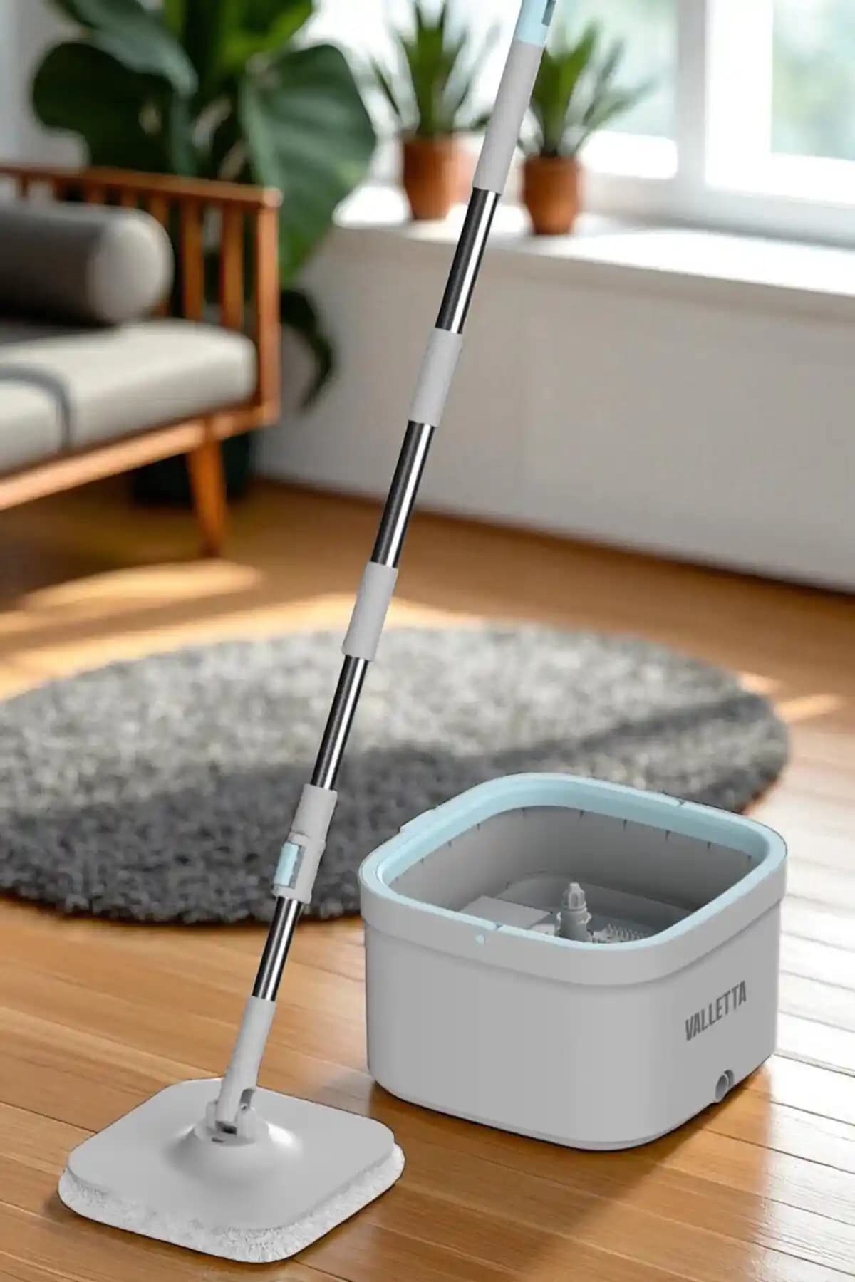 Valletta Maringa Mop Bezli Temiz ve Kirli Suyu Ayıran Otomatik Temizlik Seti