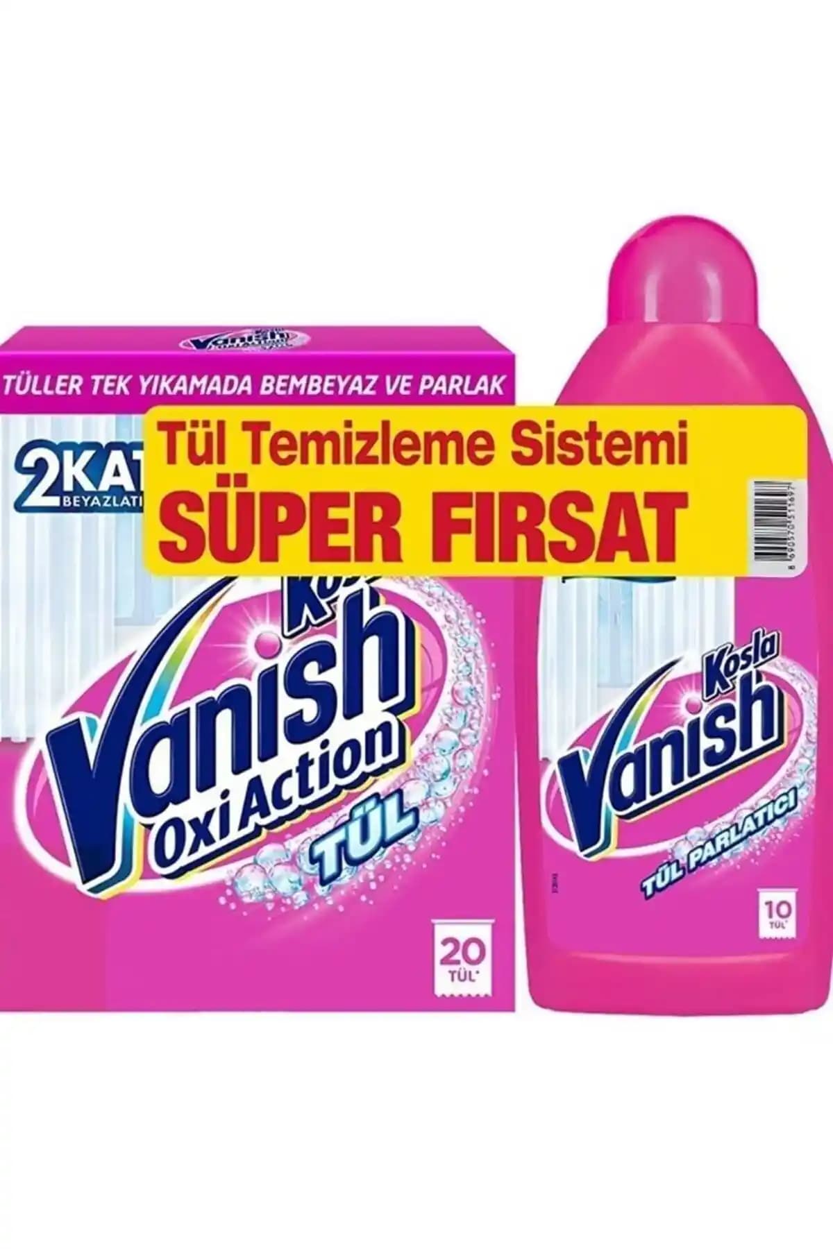 Vanish Kosla Tül Beyazlatıcı ile Hassas Kumaşlarda Etkili Beyazlatma Çözümü