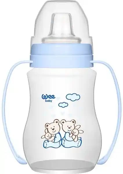 Wee Baby Antikolik Akıtmaz Kulplu PP Alıştırma Bardağı 250 ml - BPA İçermeyen 6+ Ay