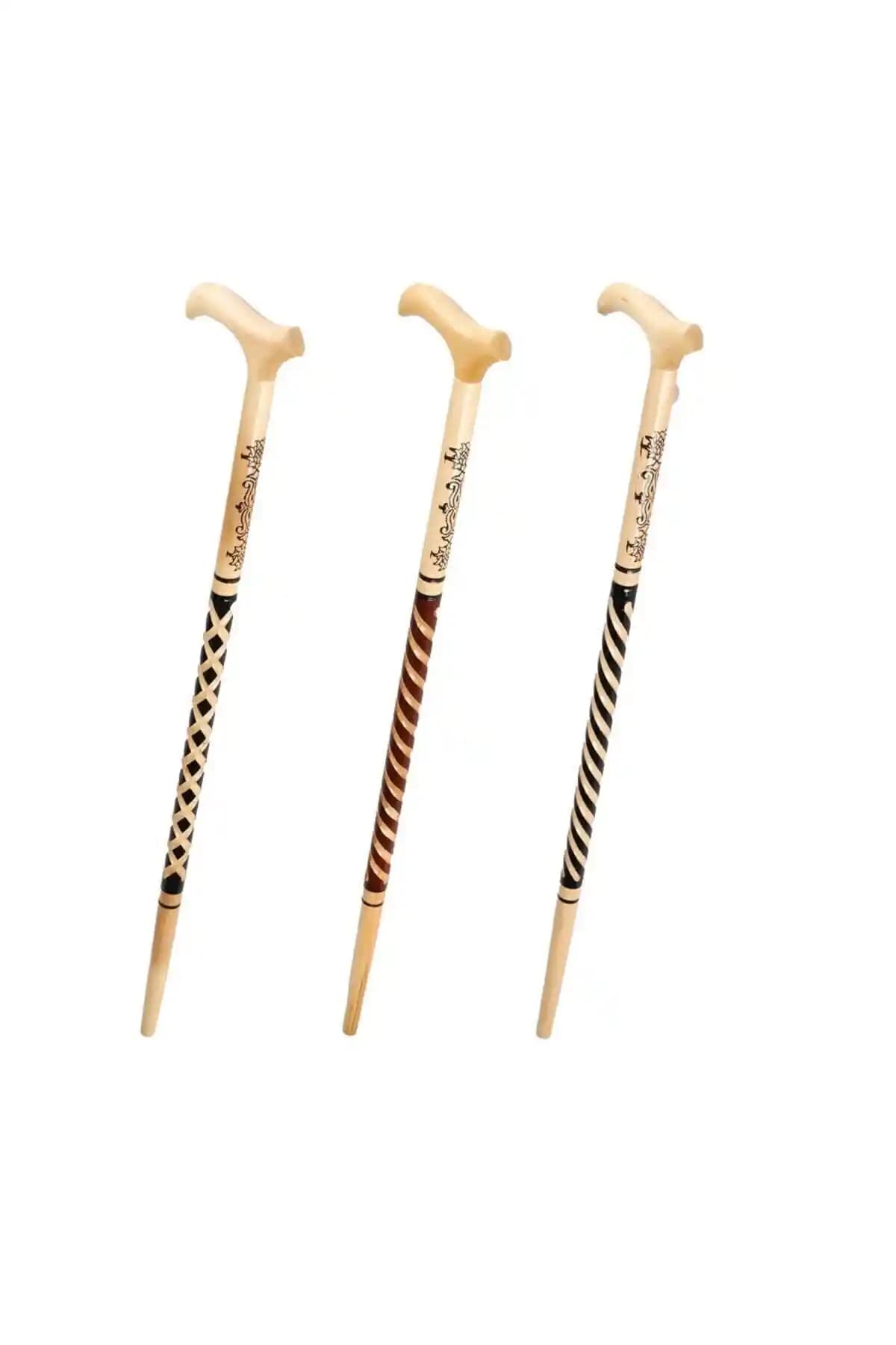 Yasir Ahşap İşlemeli Baston: Doğal Malzeme, El İşçiliği ve Dengeli Destek