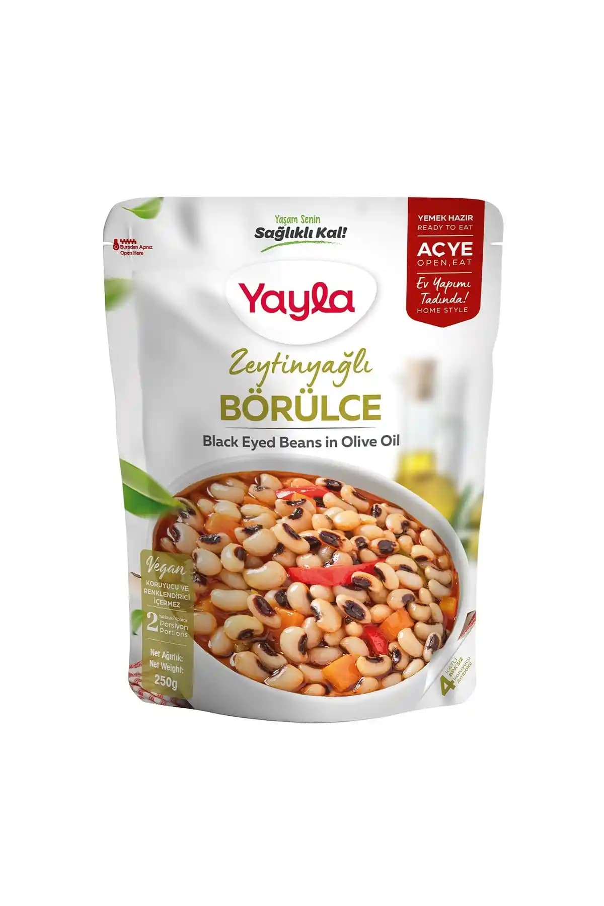Yayla Zeytinyağlı Börülce 250 g: İçerik, Besin Değeri, Saklama ve Tüketim Önerileri