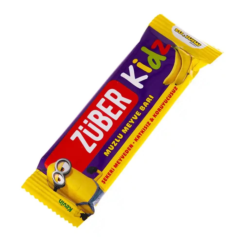 Züber Kidz Muzlu: Çocuklar İçin Muz Aromalı Besleyici ve Pratik Atıştırmalık Ürün