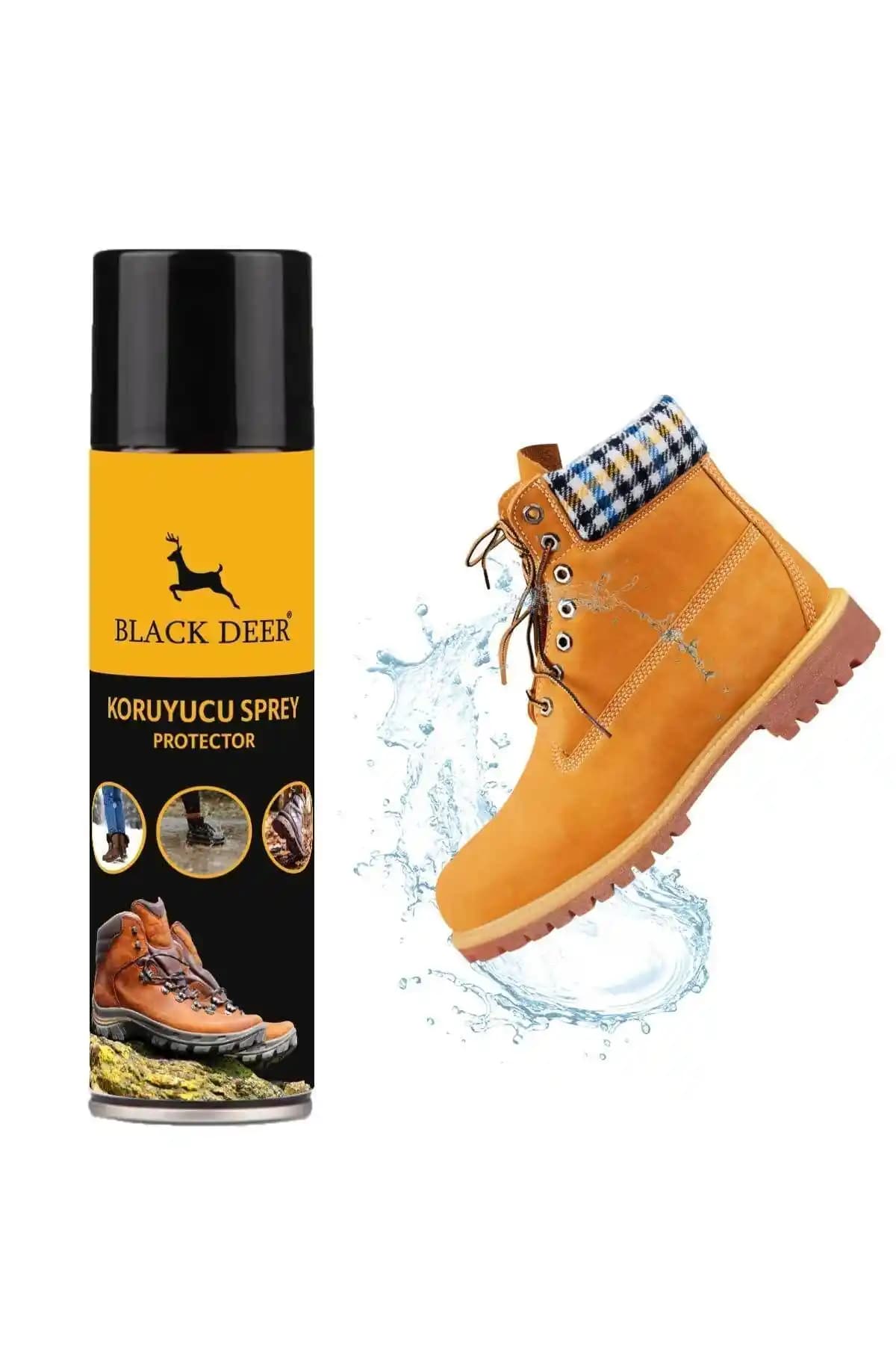 BLACK DEER Su ve Kir İtici Ayakkabı Bakım Spreyi ile Uzun Süreli Koruma Sağlayın
