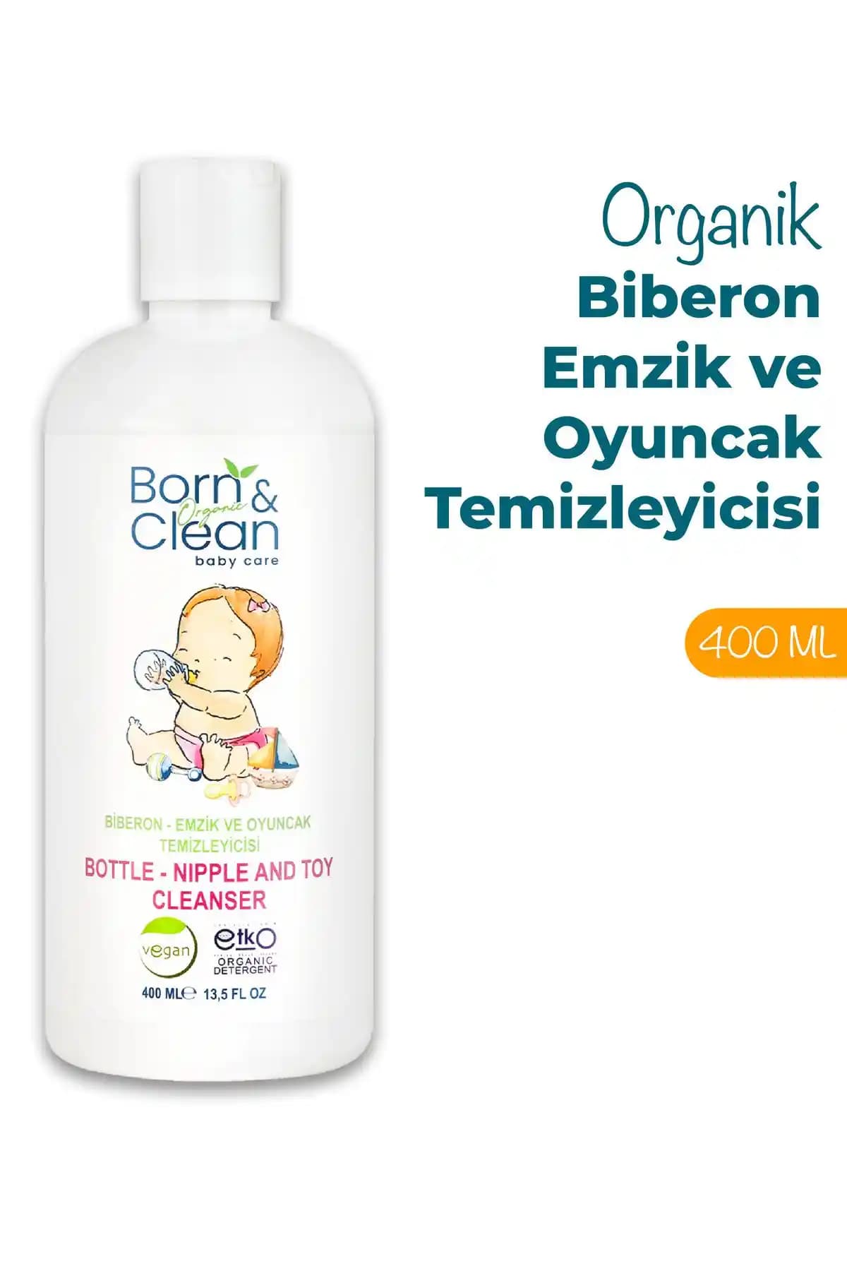 Born and Clean Bebek Bakım Organik Temizleyici Biberon, Emzik ve Oyuncaklar İçin Güvenilir Çözüm