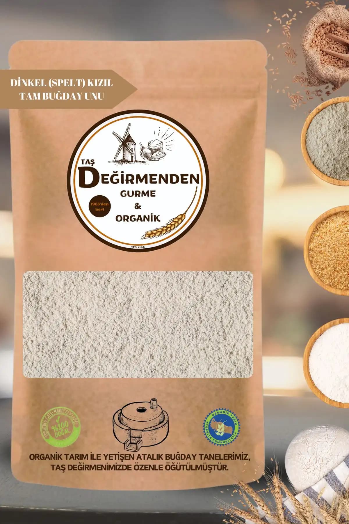 Değirmenden Organik Atalık Unlar Seti ve Dinkel Unu Karşılaştırması 1