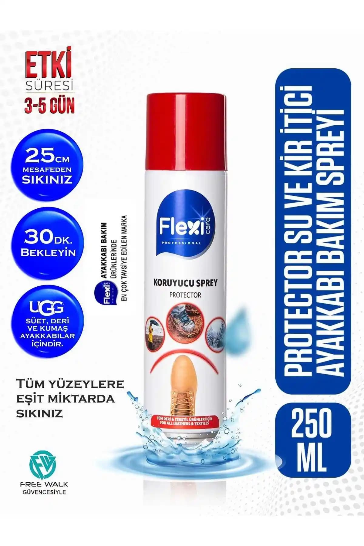 FLEXİCARE Protector Su ve Kir Itici Ayakkabı Bakım Spreyi ile Ayakkabılarınızı Koruyun