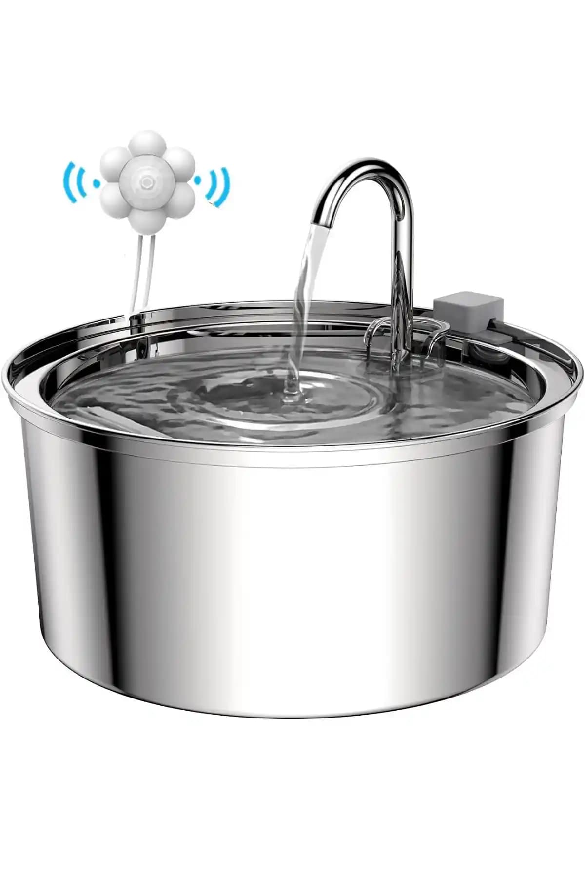 Kamardey Otomatik Su Pınarı: Hijyenik, Dayanıklı ve Hareket Sensörlü Evcil Hayvan Sulama Çözümü